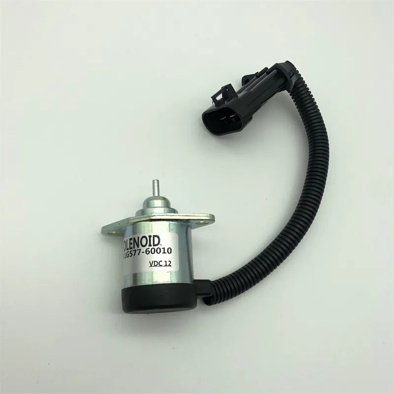Diselmart 12V 1G577-60010 6689034 Fuel Shutoff Solenoid For Kubota For Bobcat S220 S250 S300 S330 Skid Steer