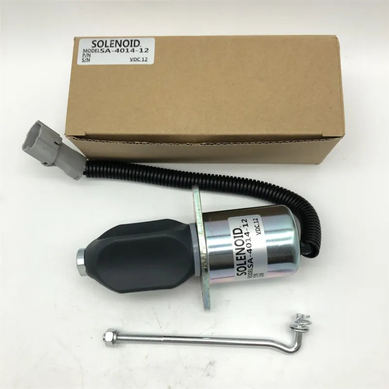 12V New Stop Solenoid Valve SA-4014-12 RSV KIT KRT for Cummins Mitsubishi