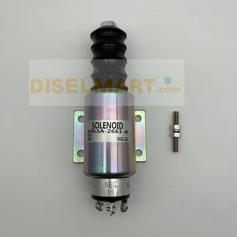 Diselmart 24V SA-2661-A 2001-24E2U1B2A Fuel Stop Solenoid Valve Fits For Woodward 2000 Series