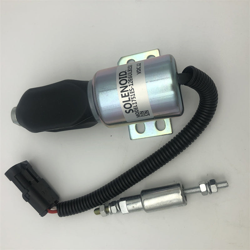 Diselmart 12V 1700-1512 1751ES-12E6ULB1S5 Diesel Stop Solenoid Fits For Perkins 404 Woodward 1700 Series