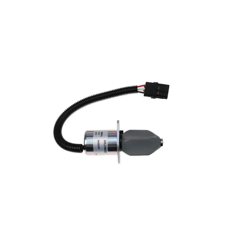 Diselmart 12V 3919422 Round Pin Fuel Shutoff Solenoid 2-1/2 for 5.9 8.3L Cummins