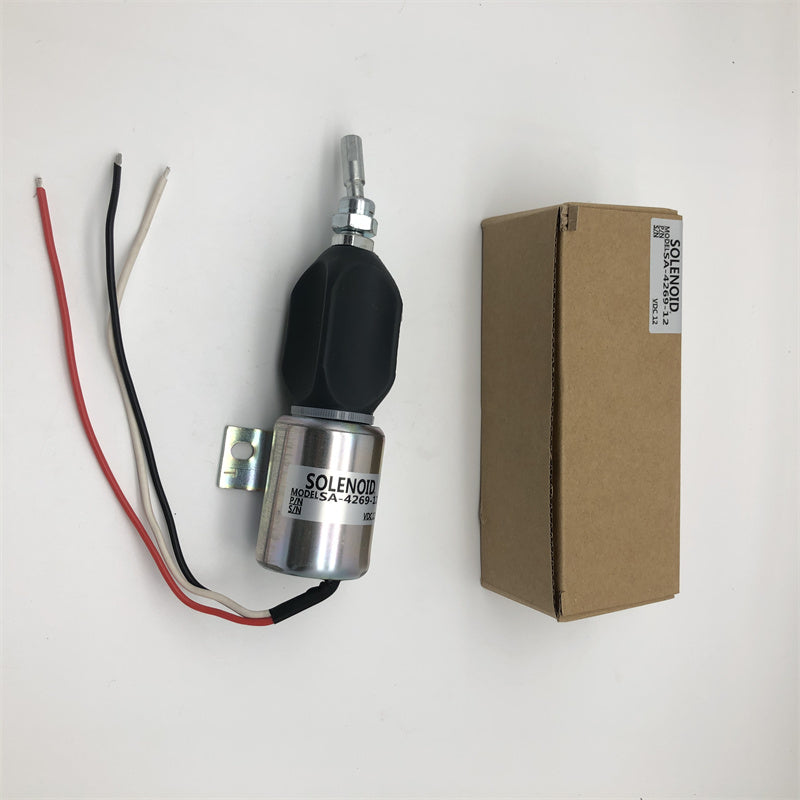 Diselmart 12V SA-4269-12 Fuel Stop Solenoid Valve Compatible With Komatsu WA320-3 Mitsubishi