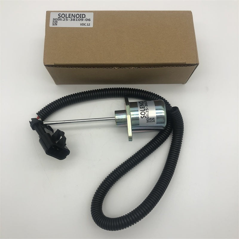 12V 25-38109-06 New Fuel Shutoff Solenoid fits for Kubota 05 06 Series SA-4668-S