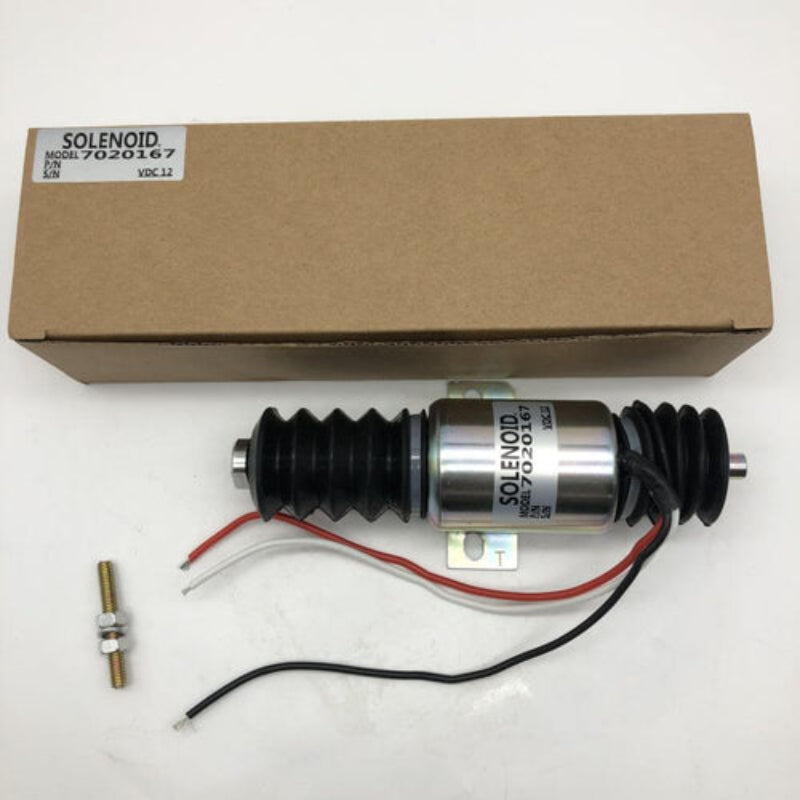 Diselmart 12V 7020167 Fuel Stop Solenoid Valve 3 Wires Fits For JLG M400A M600J M600JP M3369 M4069