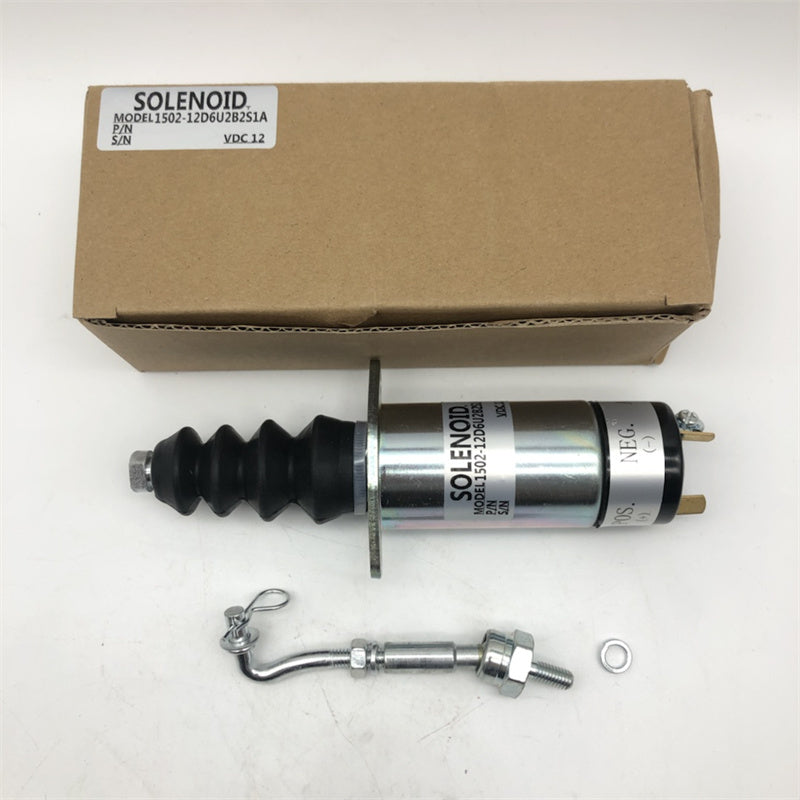 12V 1502-12D6U2B2S2A Fuel Shutoff Solenoid Fits For Woodward 307-2546 Series