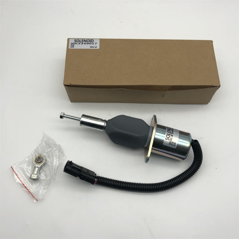 Diselmart 12V/24V 3349017 Fuel Shut Off Solenoid Fits For Cummins 6CT Engine ISD4.5