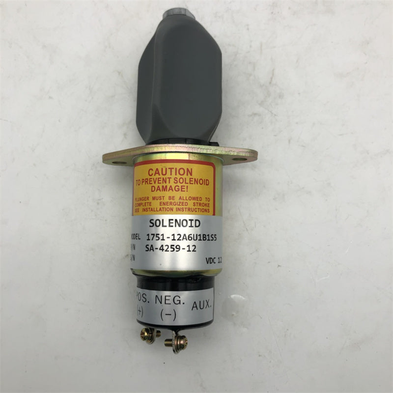 Diselmart 12V 1700-2517 1751-12A6U1B1S5A Fuel Stop Solenoid Valve Fits For Woodward