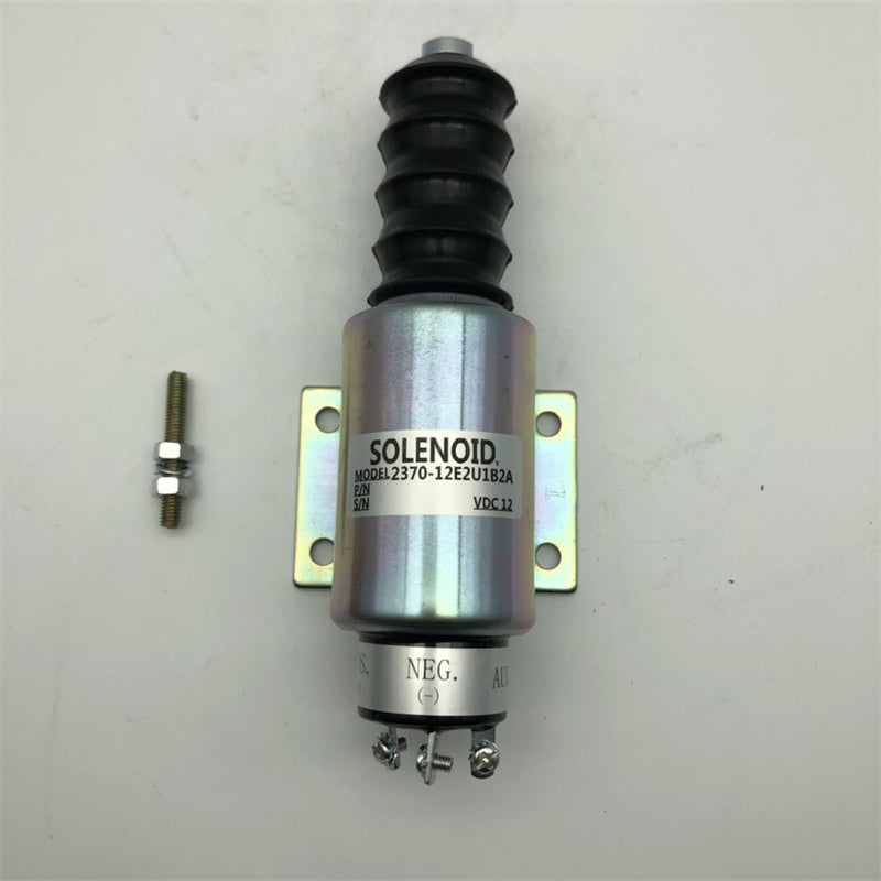 Diselmart 2300-1503 2370-12E2U1B2A Fuel Stop Solenoid Valve With 3 Terminals Fits For Woodward