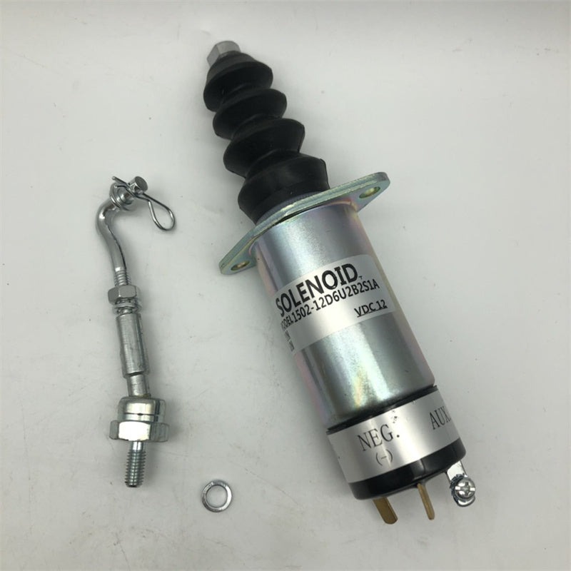 12V 1502-12D6U2B2S2A Fuel Shutoff Solenoid Fits For Woodward 307-2546 Series