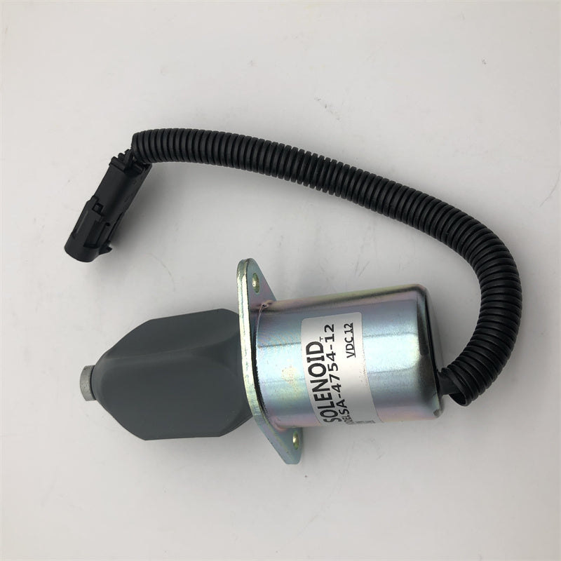 Diselmart 12V 3919422 Round Pin Fuel Shutoff Solenoid 2-1/2 for 5.9 8.3L Cummins