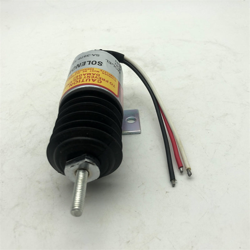 Diselmart 12V SA-3978 1751ES-12E2UC3B2S5 Fuel Stop Solenoid Valve with 3 Wires Fits For Woodward