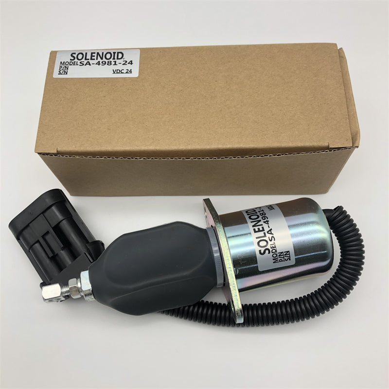 Diselmart 24V SA-4981-24 3800723 Fuel Shutoff Solenoid Fits For Cummins Diesel Engine