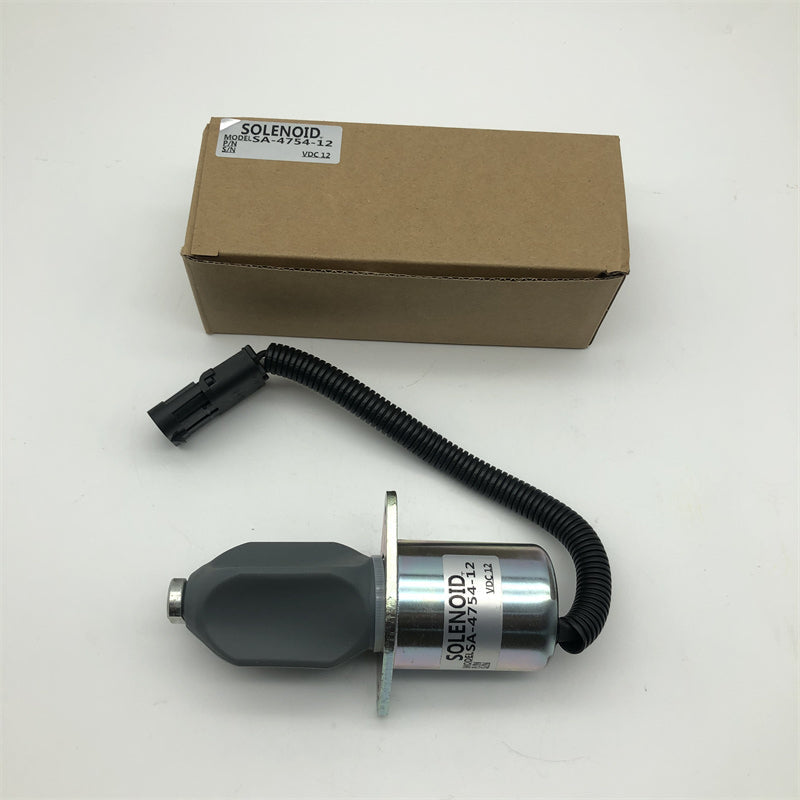Diselmart 12V 3919422 Round Pin Fuel Shutoff Solenoid 2-1/2 for 5.9 8.3L Cummins