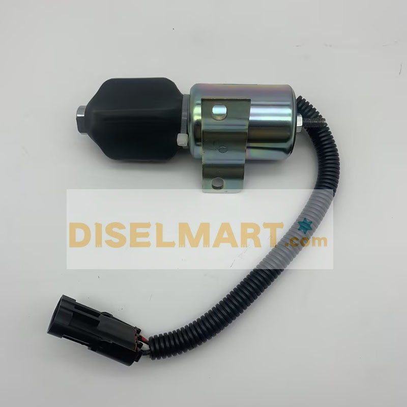 Diselmart 12V SA-4994-12 1757ES-12E8ULB1S5 Fuel Shutoff Solenoid with 3 Wires for Woodward 1700 Series