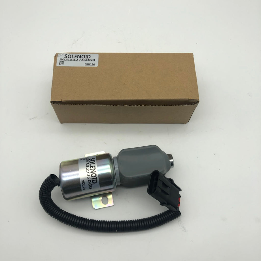 24V 332/J5060,716/30091 Fuel Shutoff Stop Solenoid fits for JCB JS130 JS160 JS180