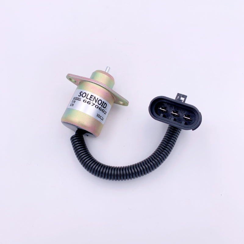 Diselmart 12V 6670602 Fuel Shut Off Solenoid Valve fits for Bobcat Loader 463 553 S70 S100