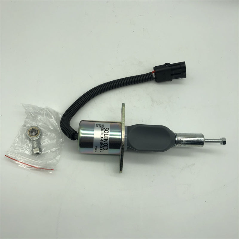 Diselmart 12V/24V 3349017 Fuel Shut Off Solenoid Fits For Cummins 6CT Engine ISD4.5