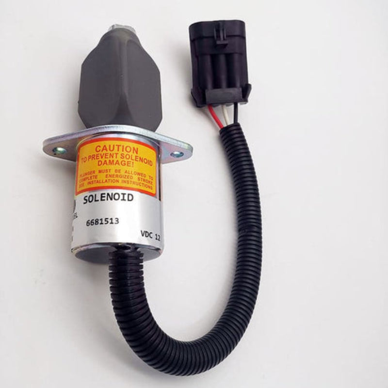 6681513 Replacement Fuel Stop Solenoid Valve fits for Bobcat 325 328 331 334 337 341