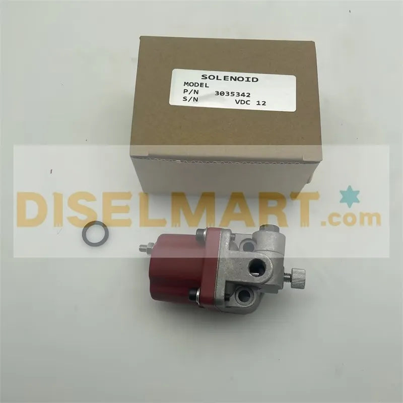 12V 3035342 143793 Fuel Stop Solenoid Valve Single Terminal for Cummins NT855