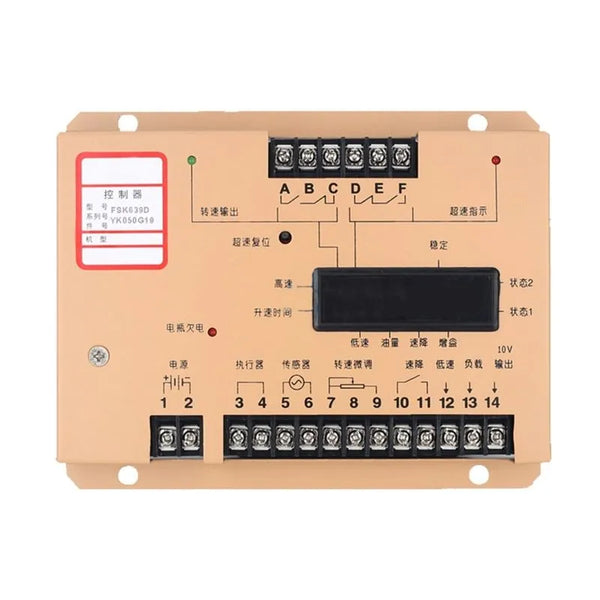 FSK639D Electronic Generator Engine Speed control Panel Speed Control ...