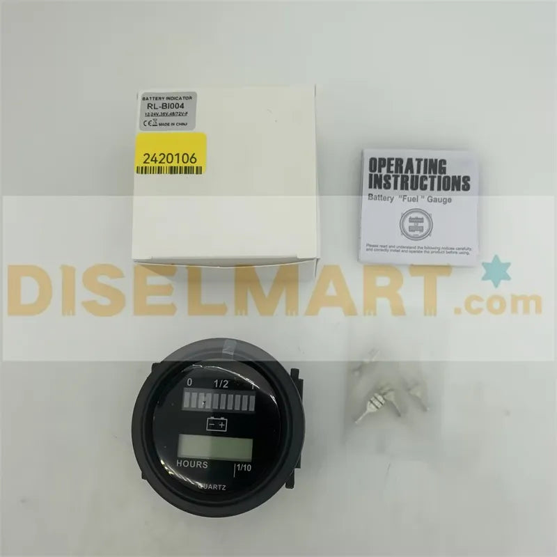 Diselmart 2420106 OEM Hour Meter Battery Gauge for JLG 45HA E600J E600JP M600J M600JP