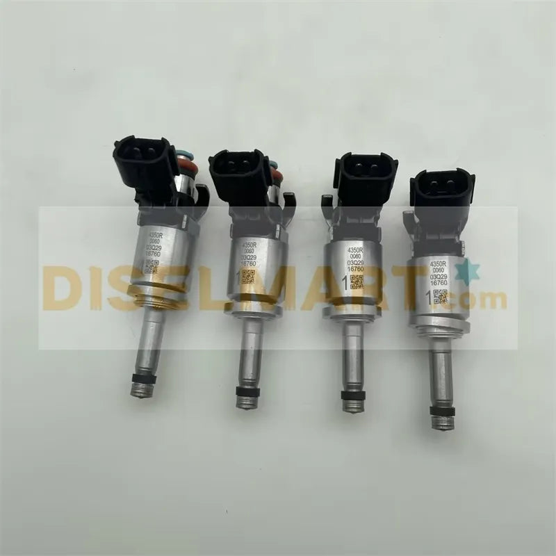 Diselmart 4PCS Fuel Injectors For Dacia Dokker Lodgy Renault Captur I Clio 1.2 TCe 4350R0060