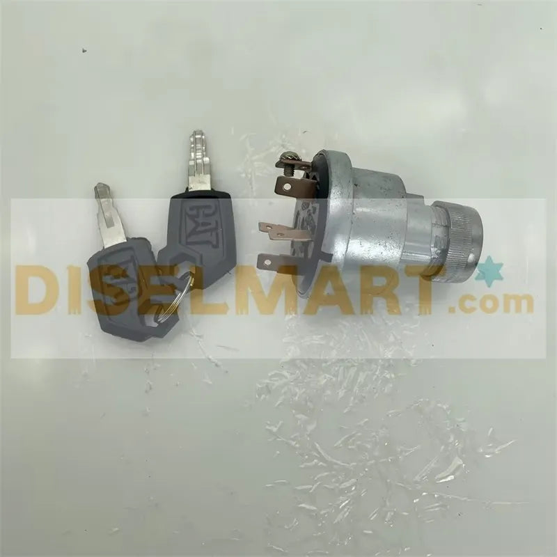 Diselmart Ignition Starter Switch 163-2660 CA1632660 163-2660 with 2 Keys for Caterpillar CAT Engine 3054 Backhoe Loader 416C 426C 428C 436C 438C