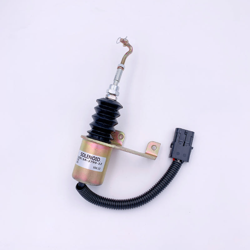 Diselmart 12V SA-3799-12 3 Wire 1751ES Fuel Shutoff Solenoid fits for Deutz Bosch RSV